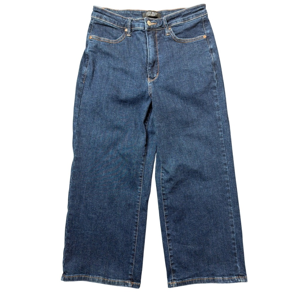 Judy Blue Jeans Womens 11/30 Wide Leg Blue High Rise Stretch JB88716